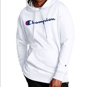 White champion hoodie